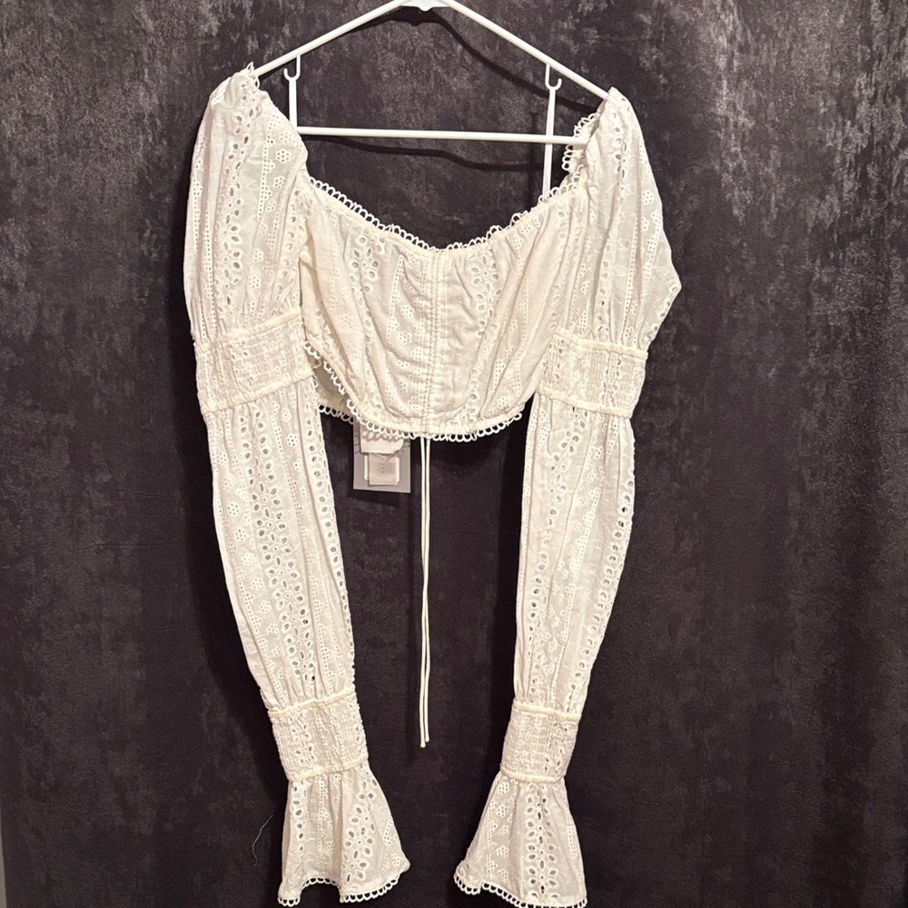 Sabo Skirt White Lace Crop Top
